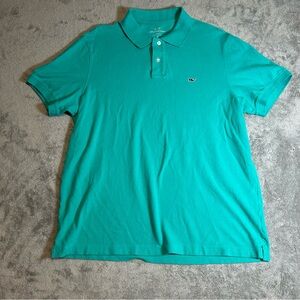 Vineyard Vines Men's Aqua Polo Shirt